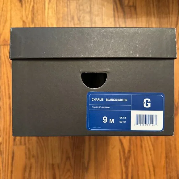 GREATS - The Charlie (Mens) Color: Blanco Green. Size: 9. Brand New In Box - Picture 7 of 7